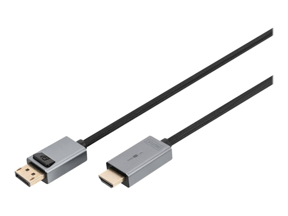 Аксессуар для мониторов Digitus  4K DisplayPort Adapter Cable, DP - HDMI Type A | DB-340202-018-S | 1.8 m