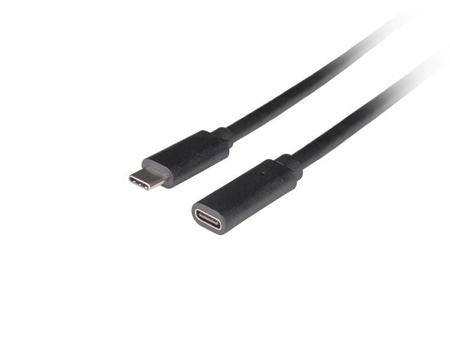 Кабель Lanberg  USB-C M/F 3.1 Cable | CA-USBE-20CC-0015-BK