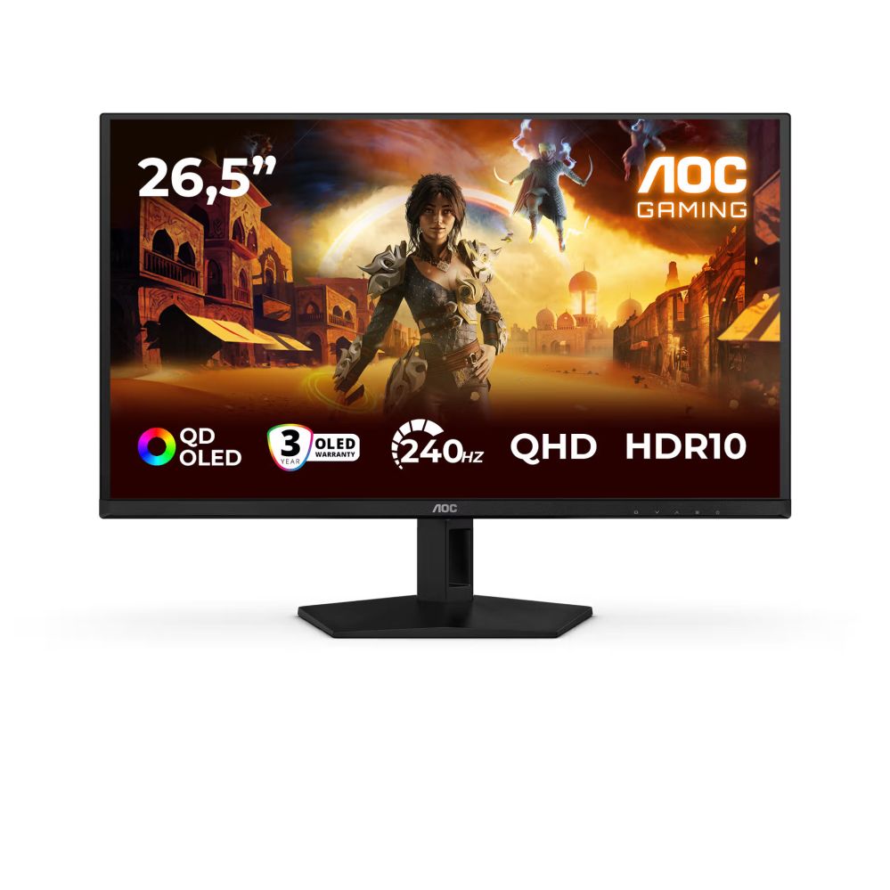 Монитор AOC  Q27G41ZDF | 27 " | QD-OLED | QHD | 16:9 | 240 Hz | 0.03 ms | 2560 x 1440 pixels | 400 cd/m² | HDMI ports quantity 1 | Black