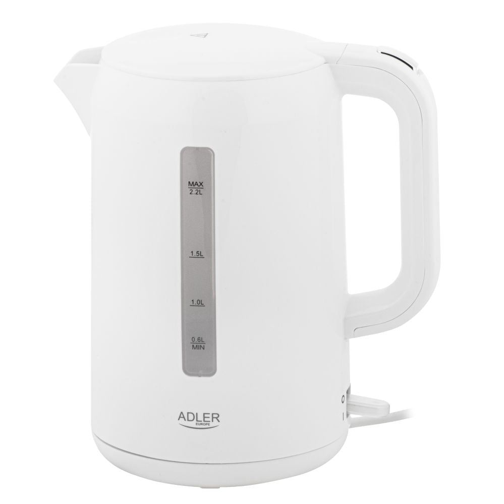 Teapot Adler  Kettle | AD 1386 | Electric | 1850 W | 2.2 L | Plastic | 360° rotational base | White