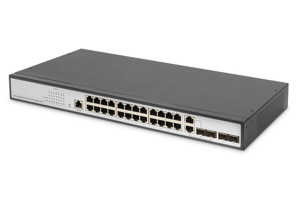 Сервер - Прочие аксессуары Digitus  24-Port Gigabit Switch | DN-80221-3 | Managed L2 | Desktop/Wall-mountable