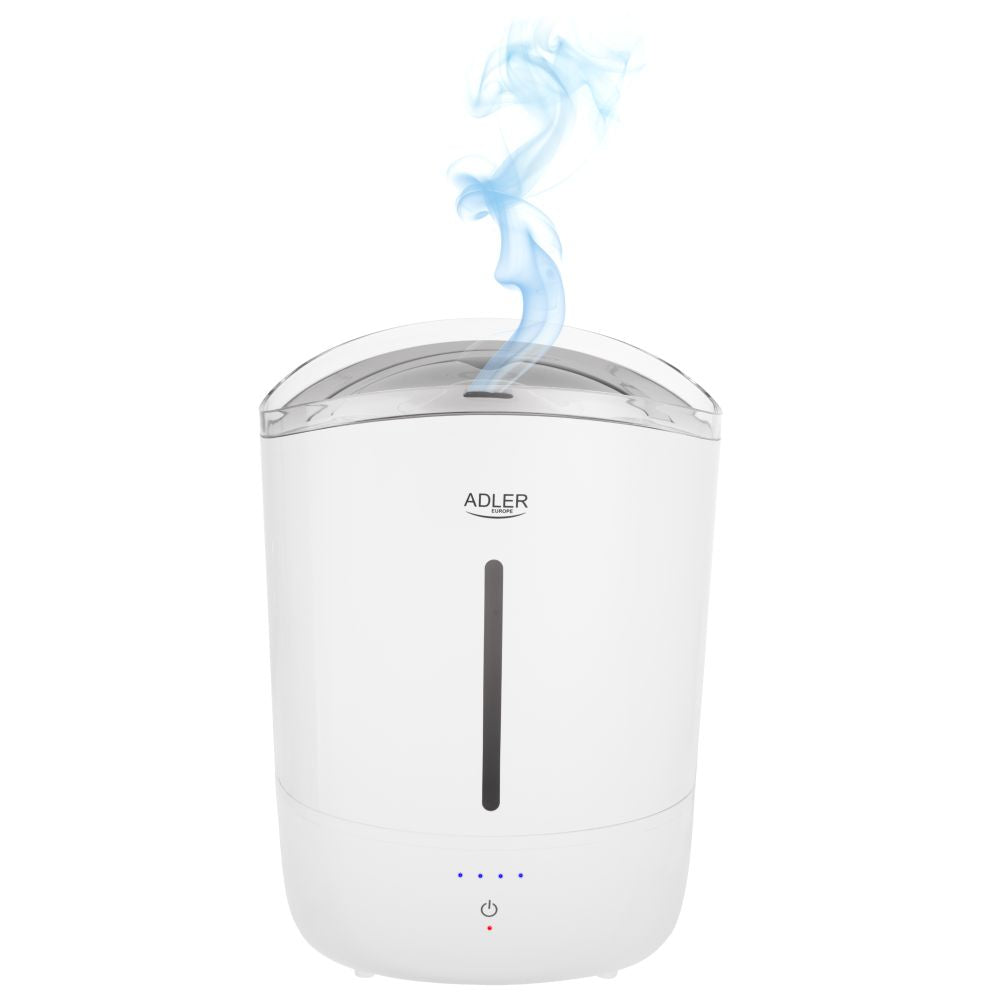 Õhupuhasti Adler  Humidifier | AD 7971 | 30 W | Water tank capacity 5 L | Ultrasonic | Humidification capacity 100-250 ml/hr | White