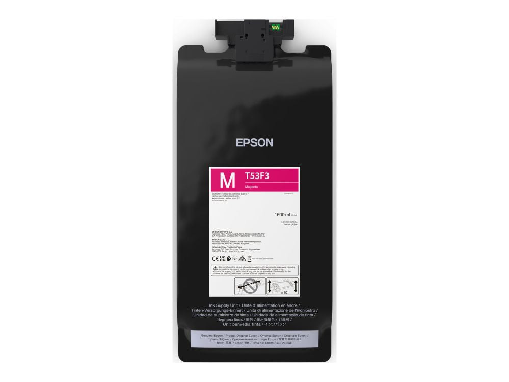 Аксессуары и расходные материалы EPSON  P-Series T53F30N Magenta IIPS Ink 1600ml |  C13T53F30N |  T53F3 - magenta - original - ink pouch |  UltraChrome Pro6 | Magenta