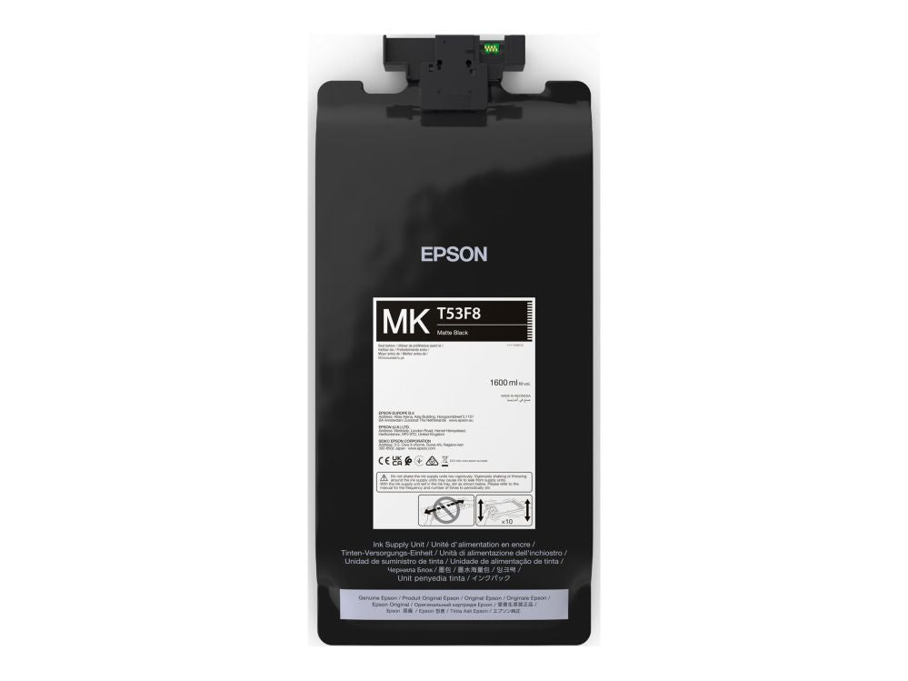 Printer accessories EPSON  P-Series T53F80N Matte Black IIPS Ink 1600ml |  C13T53F80N |  T53F8 - matte black - original - ink pouch |  UltraChrome Pro6 | Matte black