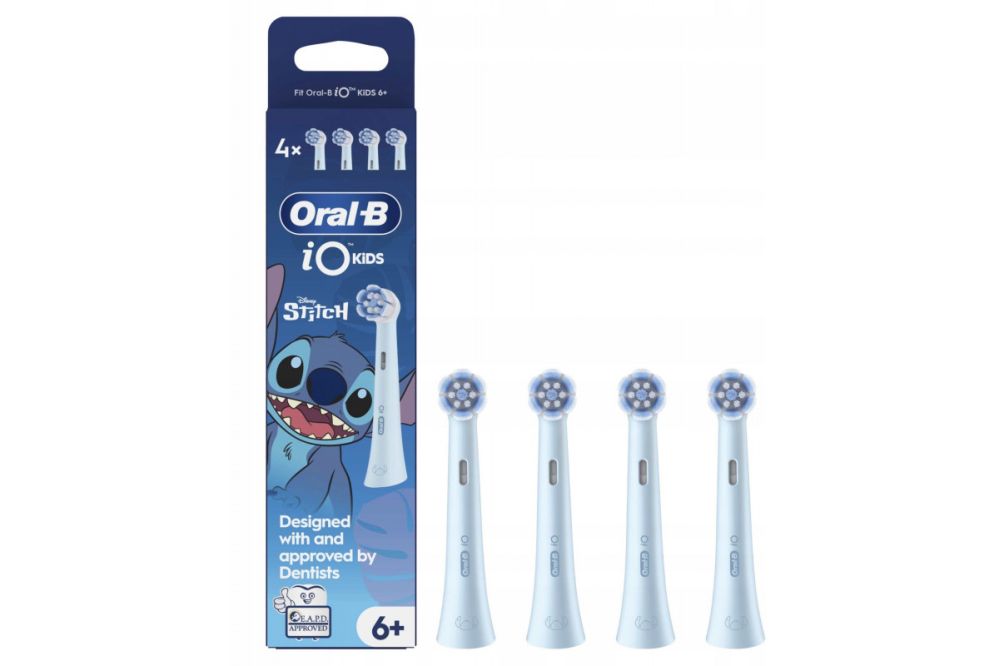 Зубная щётка Oral-B  Replacement brush heads | iO kids Refills Stitch | Heads | For kids | Number of brush heads included 4