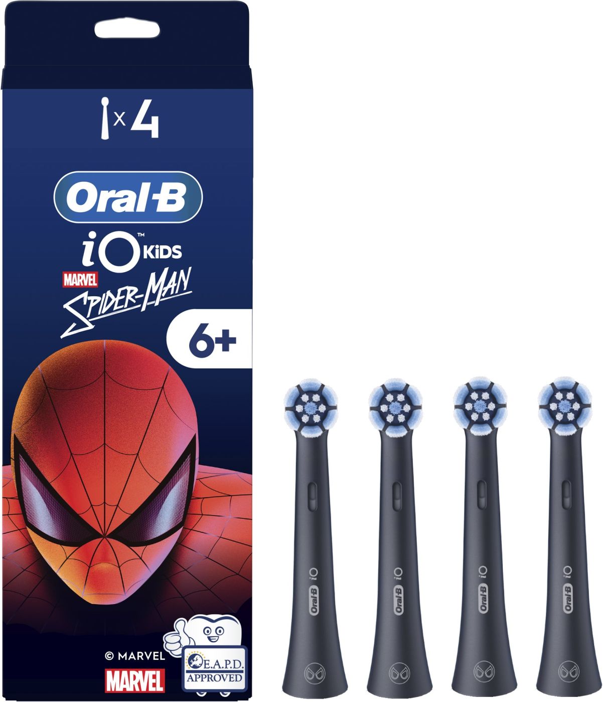 Hambahari Oral-B  Replacement brush heads | iO kids Refills Spiderman | Heads | For kids | Number of brush heads included 4
