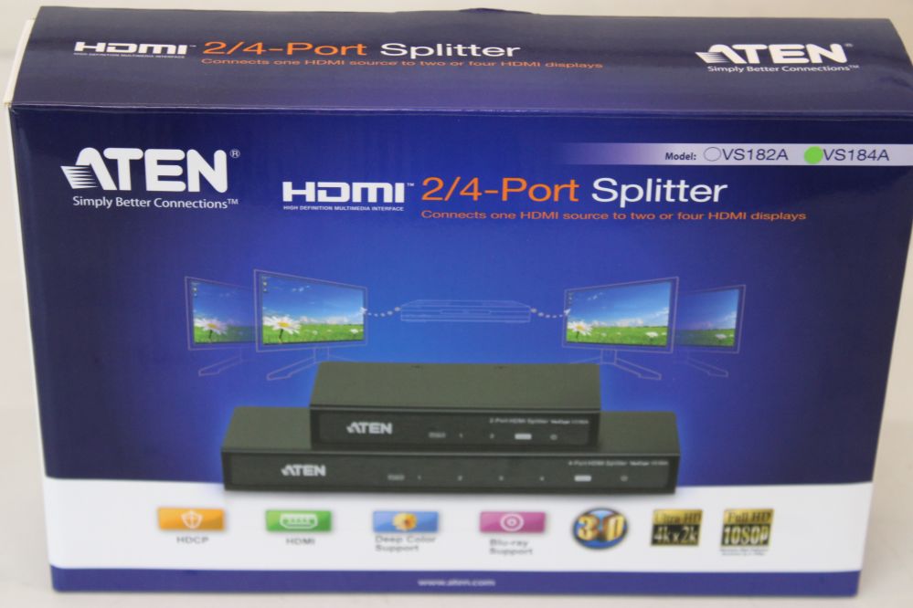 Сервер - Прочие аксессуары Aten  SALE OUT.  VS184A 4-Port 4K HDMI  Splitter | SALE OUT.  4-Port 4K HDMI Splitter | VS184A | Warranty 24 month(s) | UNPACKED, WITHOUT POWER WIRE