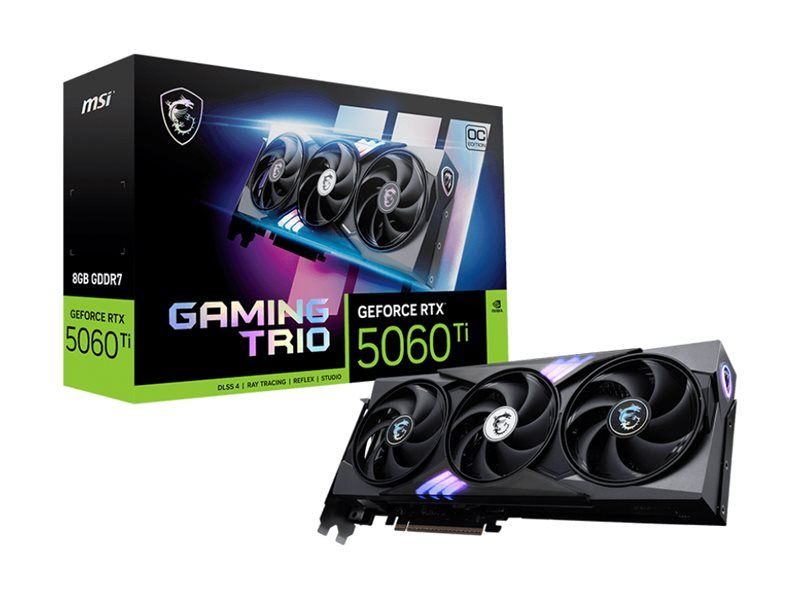 Graafikakaart / ideokaardid MSI  GeForce RTX 5060 Ti 8G GAMING TRIO OC |