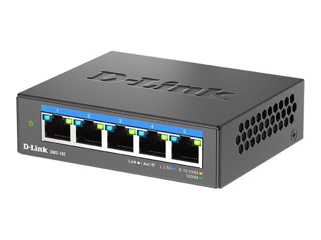 Сервер - Прочие аксессуары D-link  DMS-105/E 5-Port 2.5G Multi-Gigabit Desktop Switch |