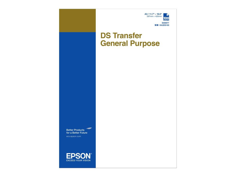 Офисные принадлежности EPSON  DS Transfer General Purpose 100 Sheets | 87 g/m² | A3