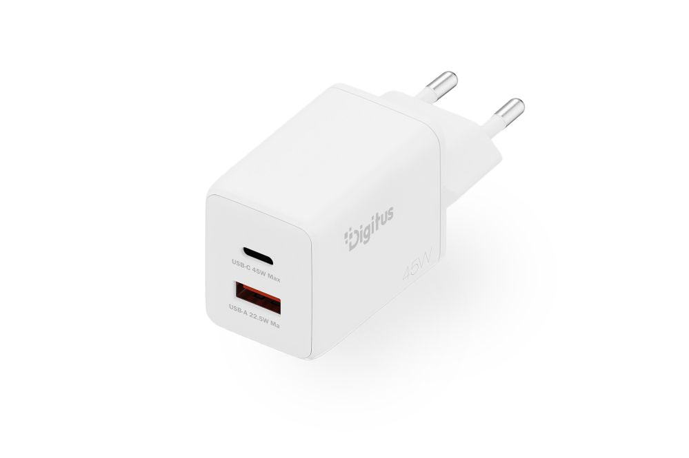 Muu arvutitarvik Digitus  USB GaN Charger 45W, 1x USB-C, 1x USB-A | DA-10302