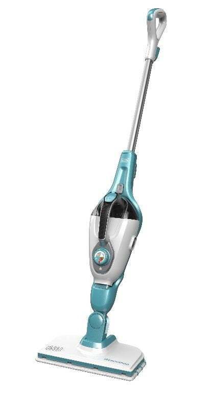 Other small household appliances Black & Decker  Steam cleaner | FSMH1321-QS | Power 1300 W | Steam pressure 2.5 bar | Water tank capacity 0.5 L | White/Aqua