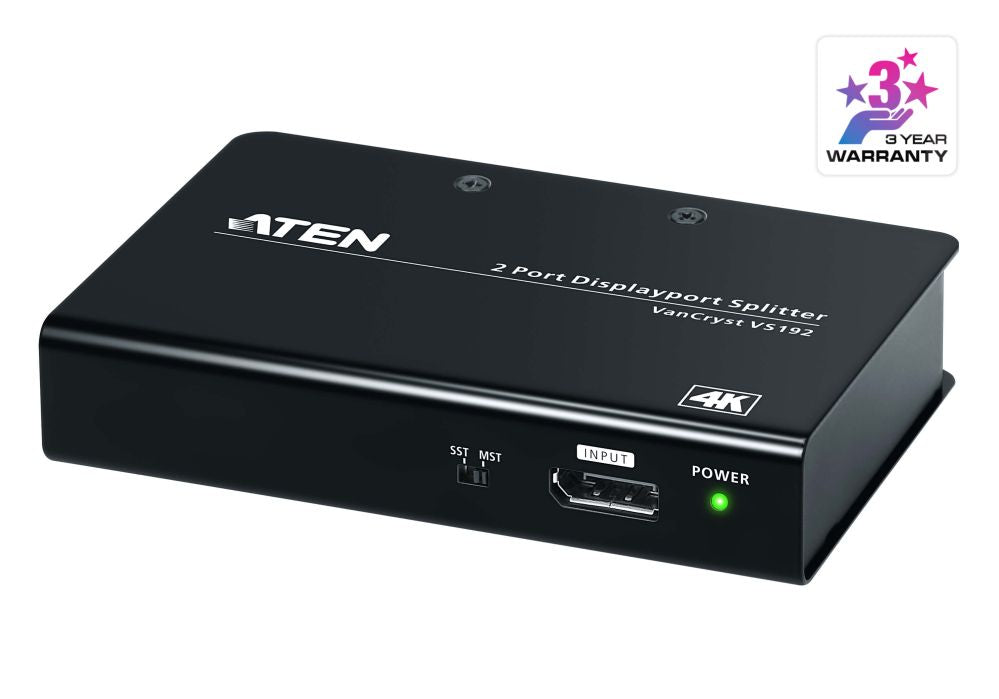 Server – muud tarvikud Aten  | VS192-AT-G | Video/audio splitter - 2 ports