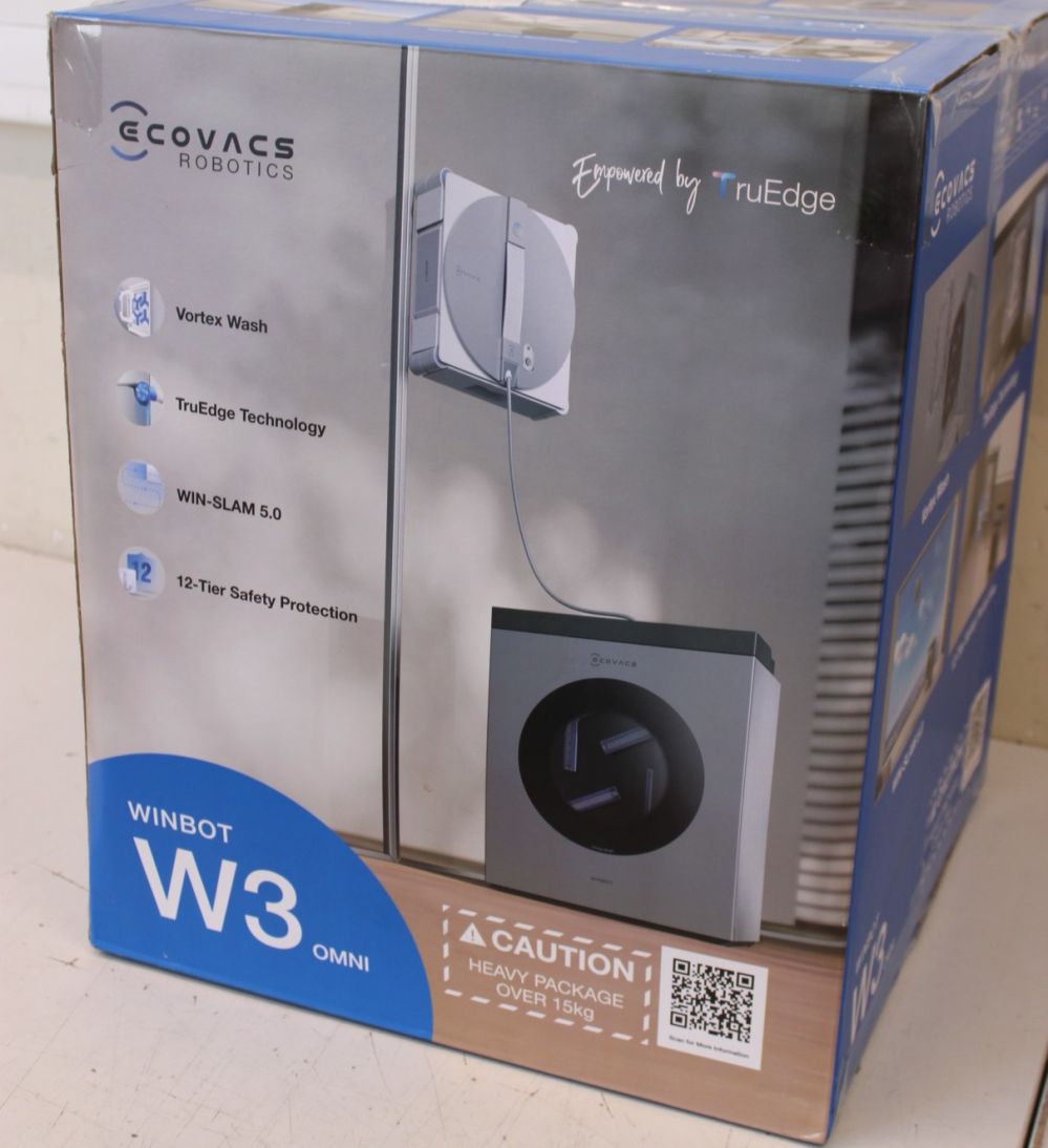 Sülearvuti Ecovacs  SALE OUT.  Window Cleaning Robot | WINBOT W3 OMNI | Corded/Cordless | 8000 Pa | White/Silver | USED, DIRTY, SCRATCHED