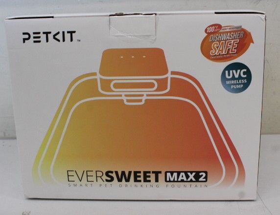 Для домашнего скота PETKIT  SALE OUT.  P4116 UVC Eversweet Max-100 UVC (CT-W3-100-UVC) |  Drinking Fountain | Eversweet Max 2 UVC | Capacity 3 L | Material BPA Free | White | DEMO | 24 month(s)