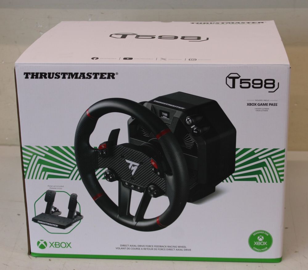 Arvutitoolid / lauad THRUSTMASTER  SALE OUT.  T-598 X Racing Wheel, for Xbox Series X/S, Black |  Racing Wheel, for Xbox Series X/S, PC | T-598 X | UNPACKED, USED | Black