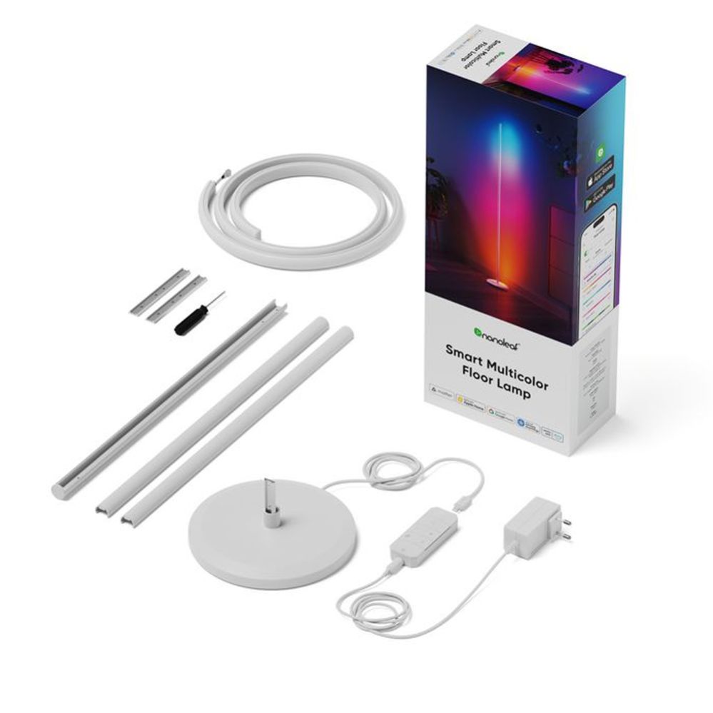 Valgustid Nanoleaf  Floor Lamp Smart Matter WiFi 1700Lm RGBW, White | 22 W | 16M+ colours