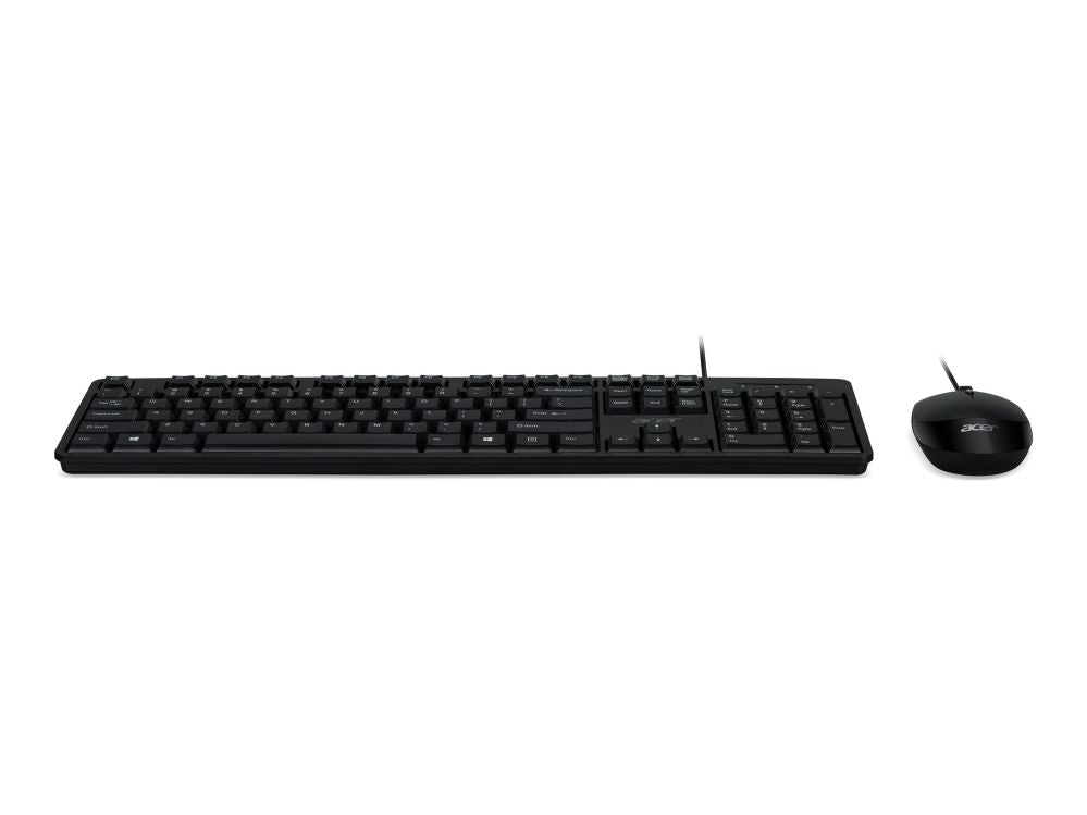 Computer keyboard Acer  Combo 100, AKW900 + AMW920 | Keyboard and Mouse Set | Wired | Mouse included | US International | Black | Retail Pack