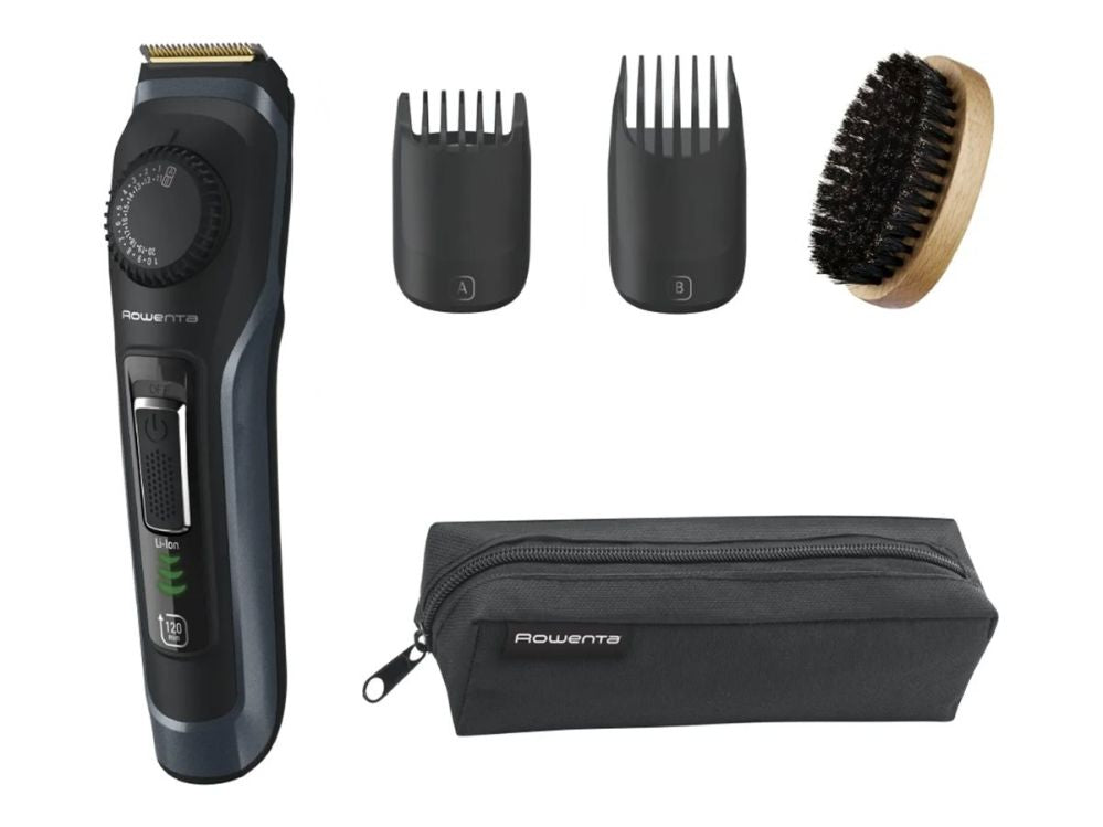 Plaukų kirpimo mašinėlė Rowenta  Beard Trimmer | TN3804E0 Virtuo | Cordless | Number of length steps 39 | Black/Blue