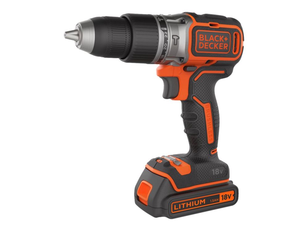Fishing goods Black & Decker  Black&Decker Hammer Drill BL188K-QW 18V BL 1Batt 400mA Kitbox |