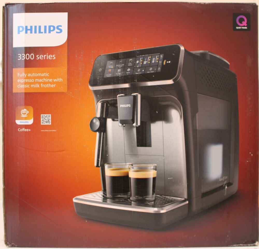 Muud väikesed kodumasinad Philips  SALE OUT. |  Coffee Maker | EP3329/70 Series 3300 | Pump pressure 15 bar | Built-in milk frother | Fully Automatic | 1500 W | Black | DAMAGED PACKAGING