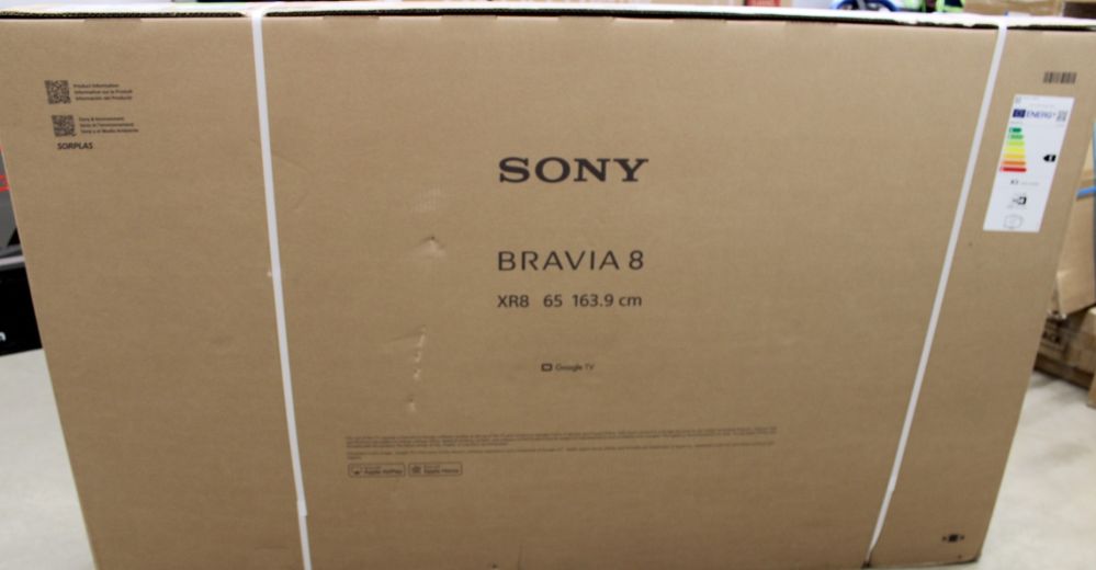 Телевизор Sony  SALE OUT.  K65XR80P Bravia 8 65" (164cm) 4K Ultra HD Smart Google OLED TV |  K65XR80PAEP | 65 | Smart TV | Google TV | 4K UHD | Black | DAMAGED PACKAGING