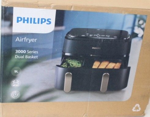 Table grill Philips SALE OUT. NA352/00 Airfryer, 2750 W, Pan volume 9 L, Charcoal Grey/Copper | Airfryer | NA352/00 | Power 2750 W | Capacity 9 L | Rapid Air technology | Charcoal Grey/Copper | DAMAGED PACKAGING | 23 month(s)