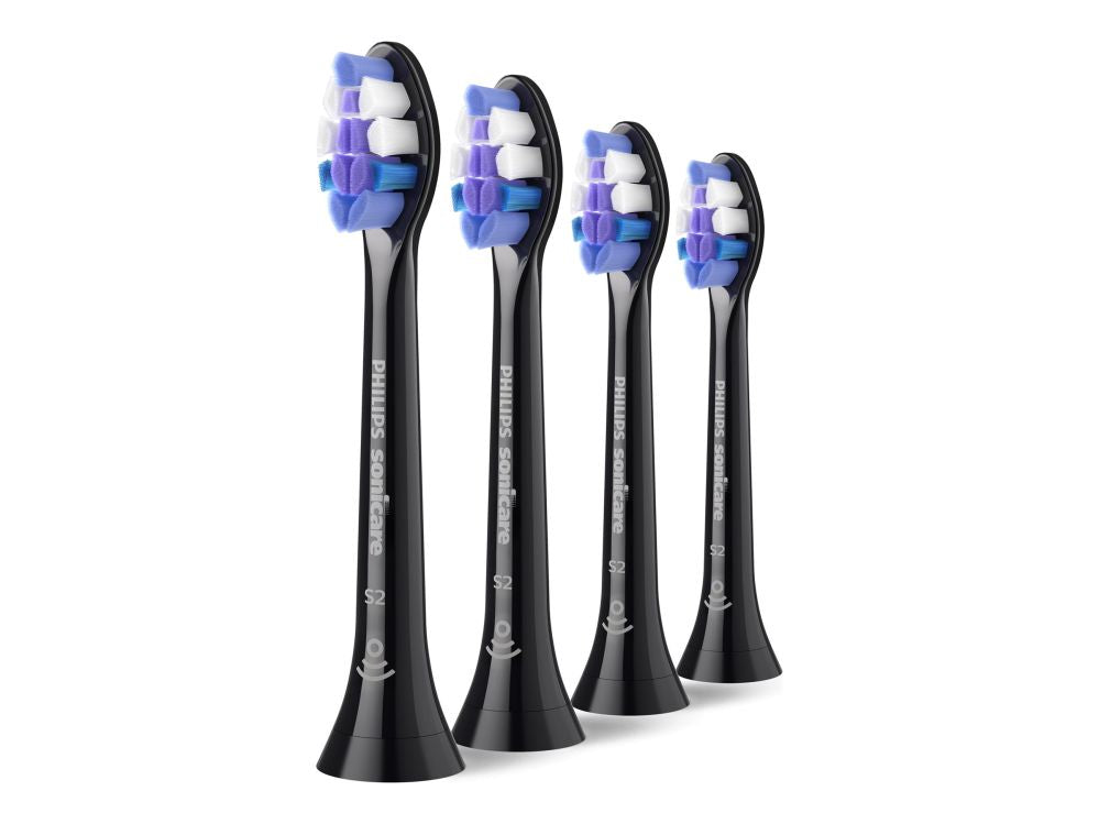 Зубная щётка Philips  HX6054/88 Sonicare Sensitive | Replacement brush heads | Heads | For adults | Number of brush heads included 4 | Black