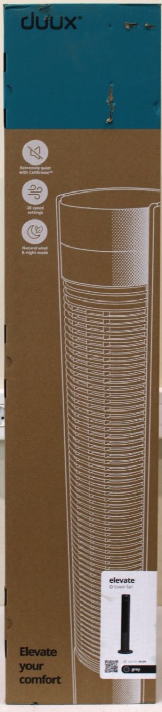 Fan Duux  SALE OUT. |  Fan | Elevate | Tower Fan | 40 W | Diameter 29 cm | Number of speeds 12 | Oscillation | Gray | DAMAGED PACKAGING