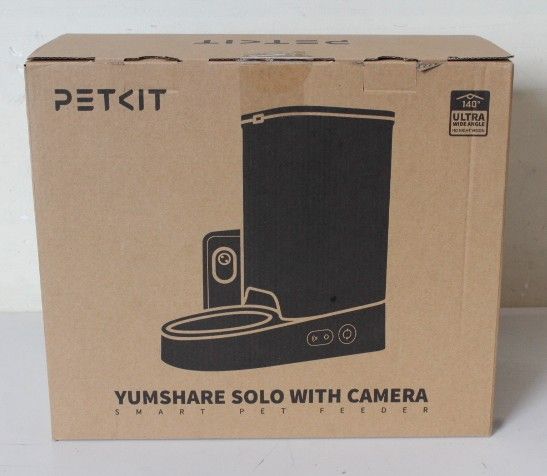 Kariloomade jaoks PETKIT  SALE OUT.  P571 (D4H) YumShare Solo Feeder with camera |  Feeder with Camera | P571 YumShare Solo | Capacity 3 L | White | USED, SCRATCHED ON BOWL, DIRTY | 24 month(s)