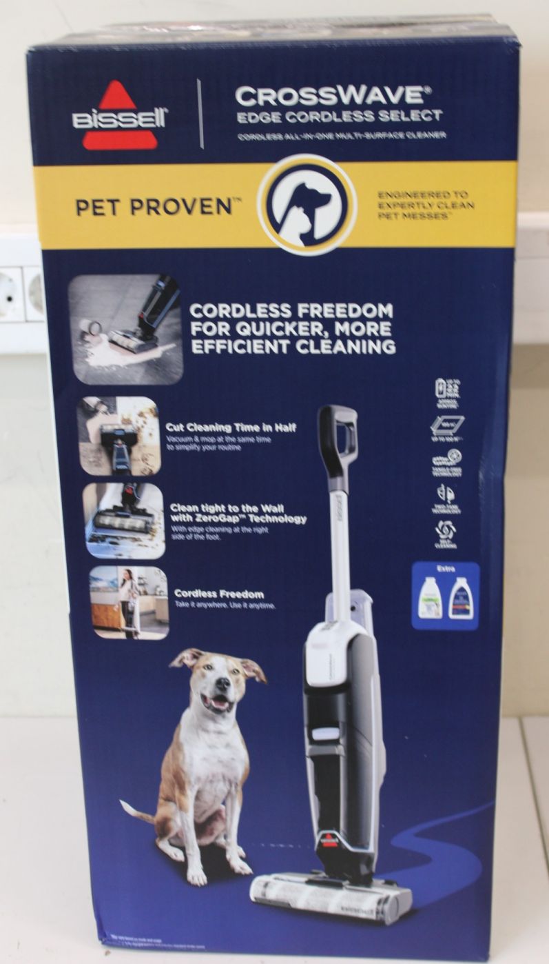 Пылесос Bissell  SALE OUT.  Vacuum Cleaner | CrossWave Edge Select | Cordless operating | Washing function | 25.9 V | Black/Warm White/Silver | UNPACKED,MISSING INNER PACKAGING