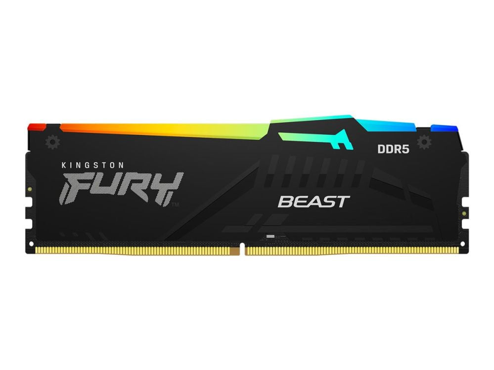 Оперативная память DDR4 Kingston  KF564C32BBEA-16 16GB 6400MT/s DDR5 CL32 DIMM FURY Beast Black RGB EXPO |