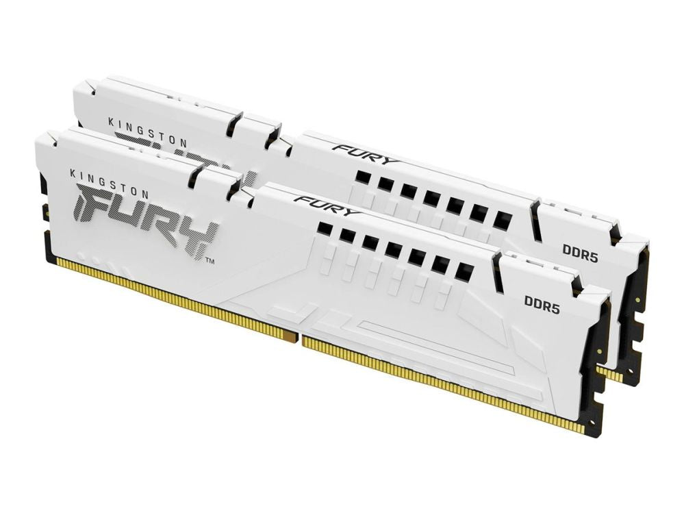 Operatiivmälu DDR4 Kingston  KF560C30BWEK2-32 32GB 6000MT/s DDR5 CL30 DIMM (Kit of 2) FURY Beast White EXPO |