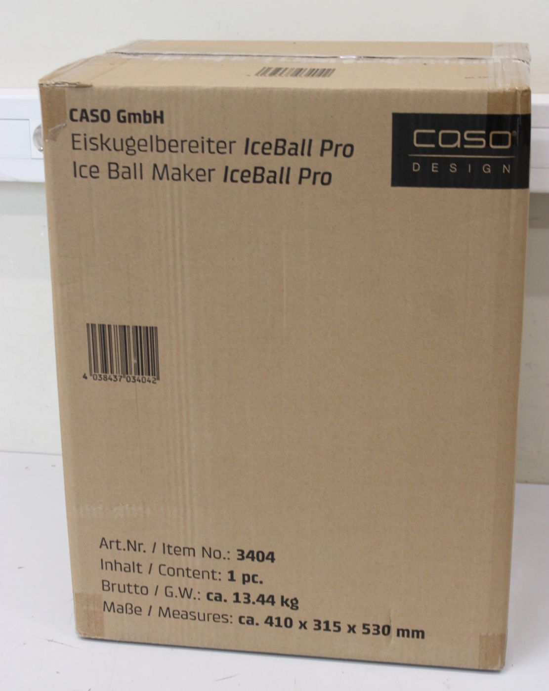 Muud väikesed kodumasinad Caso  SALE OUT.  Ice Ball Maker | IceBall Pro | Power 130 W | Capacity 1.3 L | Matt Black | USED, DIRTY