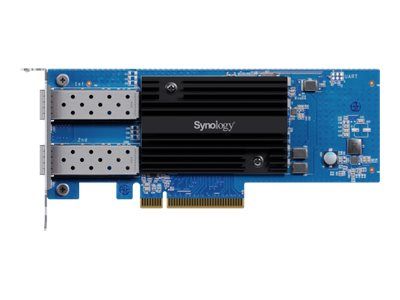 Üleminek Synology  E25G30-F2 Dual-port 25GbE SFP28 add-in card designed to accelerate bandwidth-intensive workflows