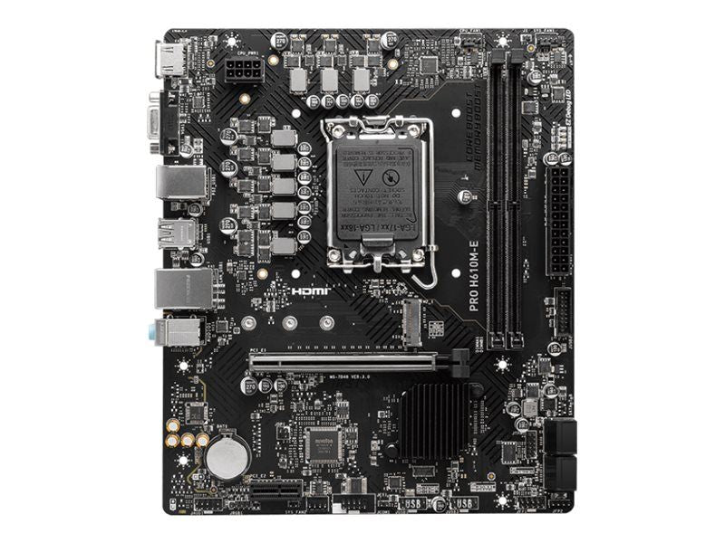 Материнская плата для процессоров Intel MSI  PRO H610M-E |