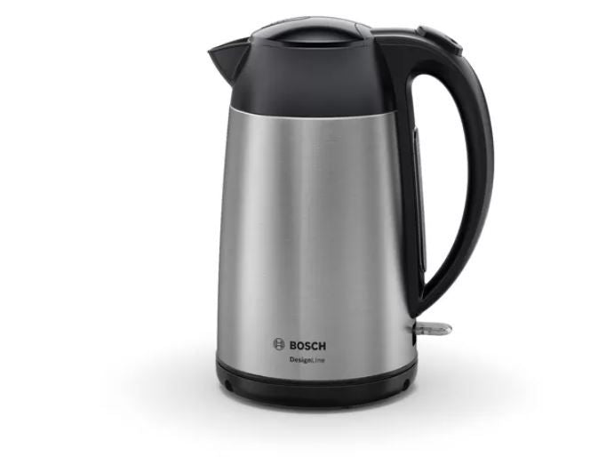Чайник Bosch  | Kettle | DesignLine TWK3P420 | Electric | 2400 W | 1.7 L | Stainless steel | 360° rotational base | Stainless steel/Black