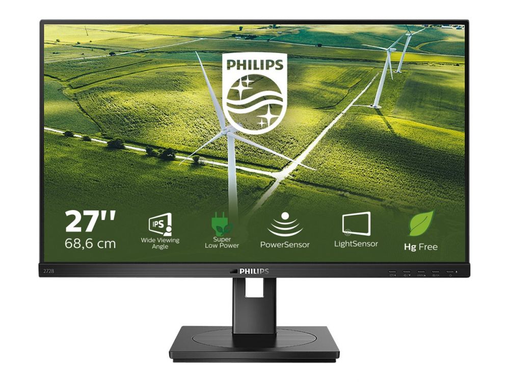 Monitorid Philips  | 272B1G/00 | 27 " | IPS | 1920 x 1080 pixels | 16:9 | 4 ms | 250 cd/m² | Black | HDMI ports quantity 1 | 75 Hz