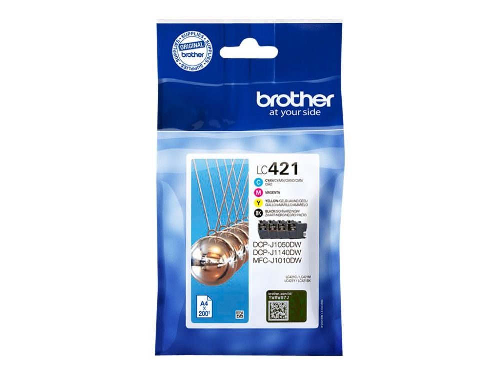 Tarvikud ja tarvikud Brother  LC421VALDR | Ink Cartridges | Black, cyan, magenta, yellow