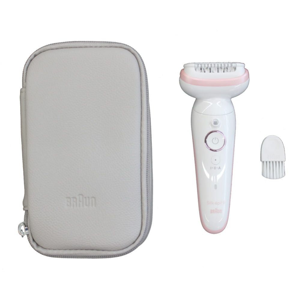 Epilaator Braun  Epilator | SES9000 Silk-epil 9 SkinSpa | Operating time (max) 50 min | Number of power levels 2 | Wet & Dry | White/Pink