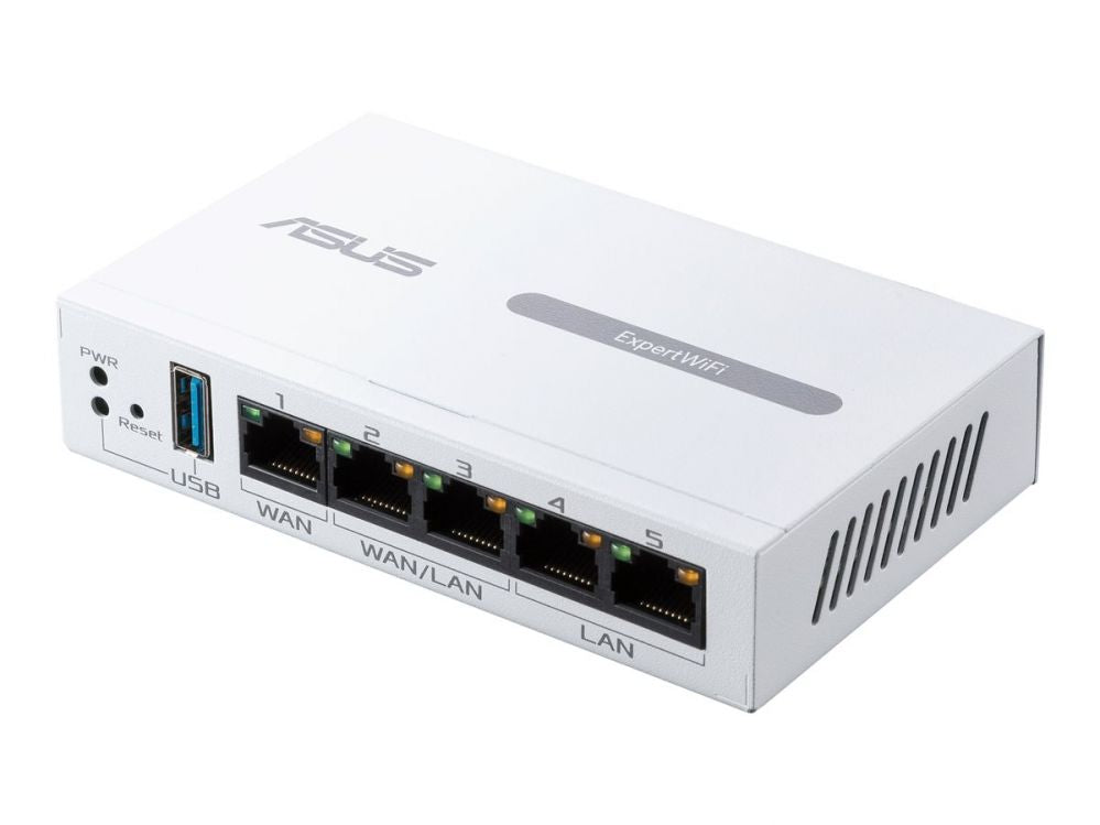 Роутер Asus  Gigabit VPN wired router | ExpertWiFi EBG15 | 10/100/1000 Mbit/s | Ethernet LAN (RJ-45) ports 3 | Mesh Support Yes | MU-MiMO Yes | Antenna type Internal | 1