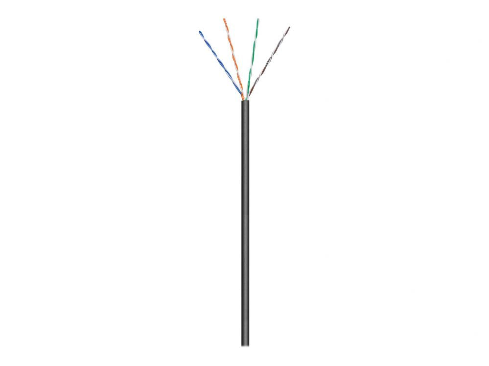 Üleminek Goobay  57196 CAT 5e Outdoor Network Cable, U/UTP, 100 m, Black
