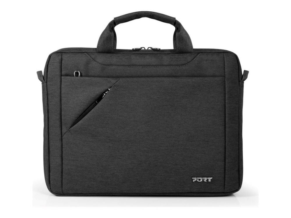 Laptop Bag PORT DESIGNS S13 Sydney ECO Case Fits up to size 13/14 " Top Loading Black Shoulder strap
