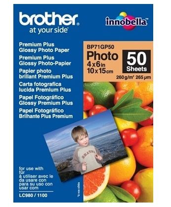 Printer accessories Brother BROTHER PREM.PLUS GLOSSY PH.PAPER 10X15