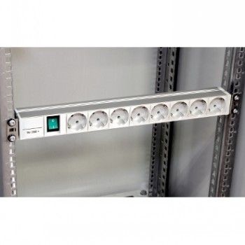 Распределительная коробка Schneider Electric  SCHNEIDER ELECTRIC ACTASSI 1U PDU  POWER DISTRIBUTION RAIL 8 SCHUKO SOCKETS+SWITCH 19P VDE