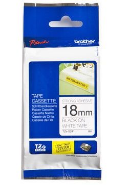 Расходный материал Brother  BROTHER TZES241 18 BLACK ON WHITE STR. A