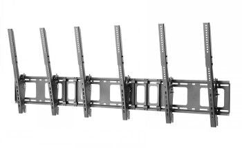 TV bracket NEOMOUNTS BY NEWSTAR  NEWSTAR FLAT SCREEN WALL MOUNT FOR MENU BOARD - 3 SCREENS - PORTRAIT 45-50" BLACK