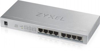 Серверы ZYXEL NETWORKS  ZYXEL GS1008-HP, 8 PORT GIGABIT POE+ UNMANAGED DESKTOP SWITCH, 8 X POE, 60 WATT (5Y WARRANTY)