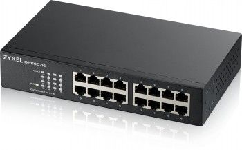 Серверы ZYXEL NETWORKS  ZYXEL GS1100-16 16 PORT GIGABIT UNMANAGED SWITCH V3 (5Y WARRANTY)