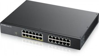 Serverid ZYXEL NETWORKS  ZYXEL GS1900-24EP, 24-PORT GBE L2, 12 PORT POE SMART SWITCH, RACKMOUNT, 130 WATT (5Y WARRANTY)